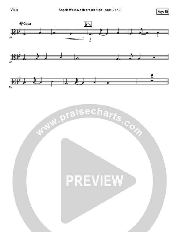 Angels We Have Heard On High Viola (Kim Walker-Smith)