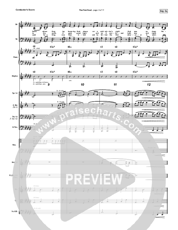 The First Noel Conductor's Score (Kim Walker-Smith)