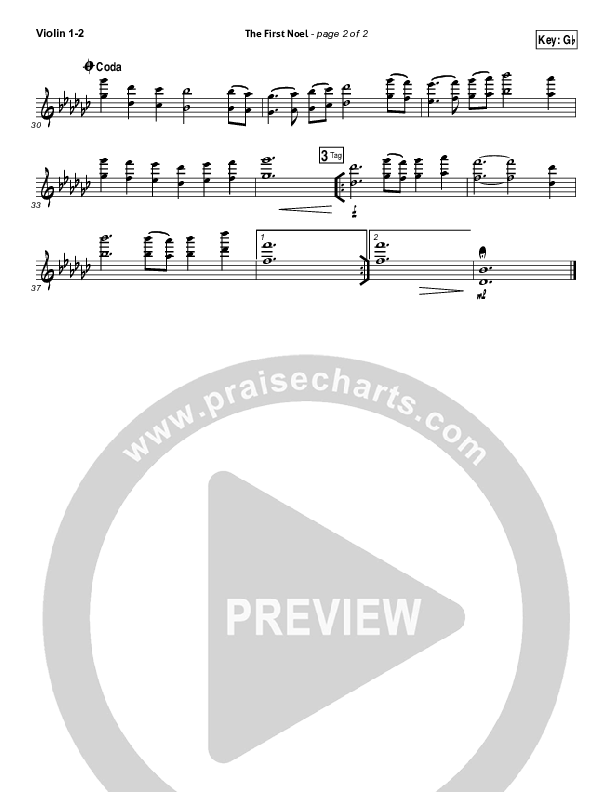 The First Noel Violin 1/2 (Kim Walker-Smith)