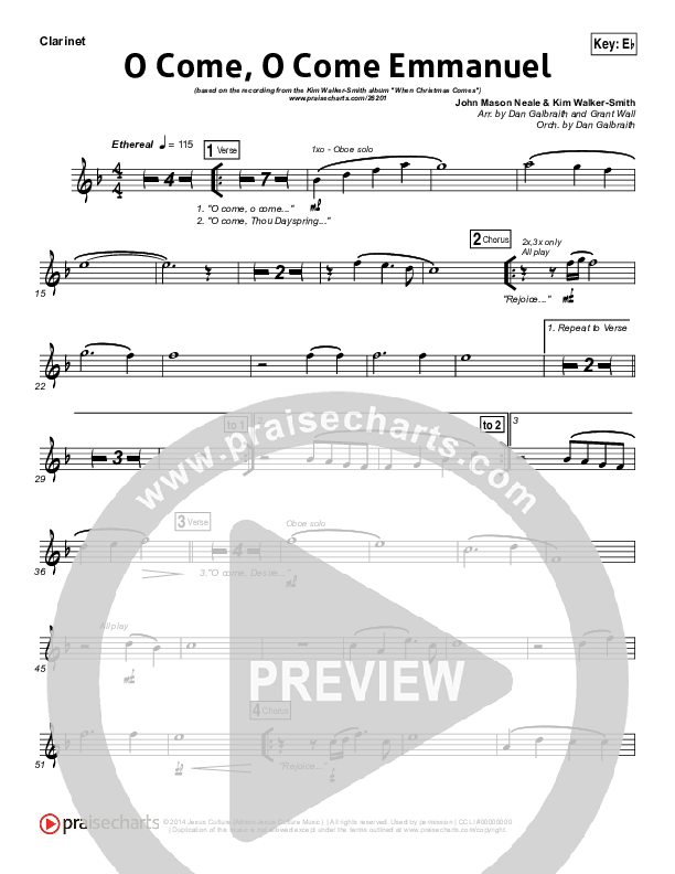 O Come O Come Emmanuel Wind Pack (Kim Walker-Smith)