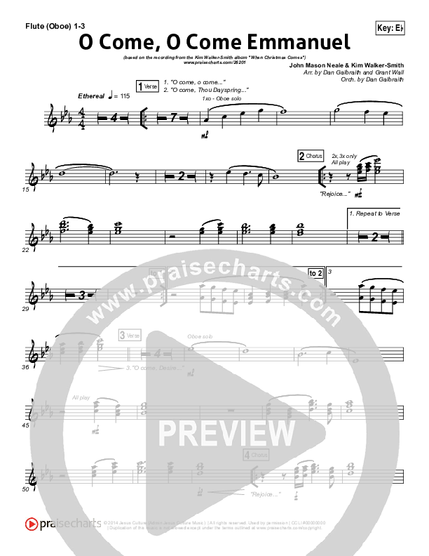 O Come O Come Emmanuel Wind Pack (Kim Walker-Smith)