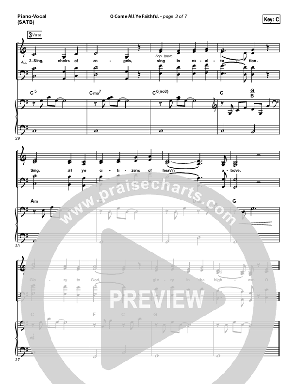 O Come All Ye Faithful Piano/Vocal Pack (Kim Walker-Smith)