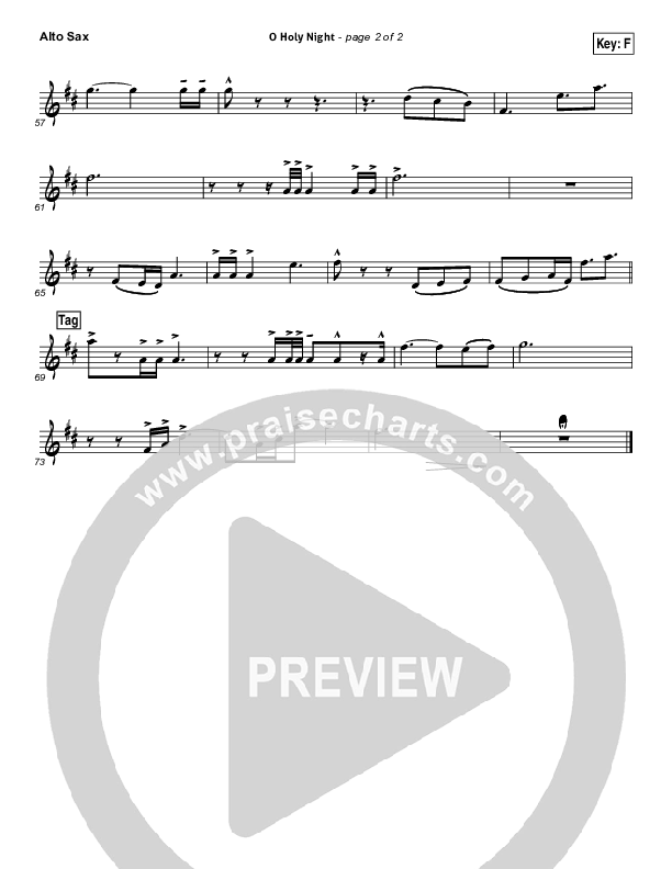 O Holy Night Alto Sax (Kim Walker-Smith)