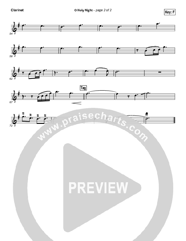 O Holy Night Clarinet (Kim Walker-Smith)