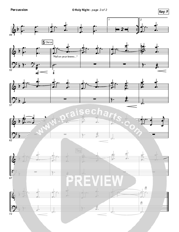 O Holy Night Percussion (Kim Walker-Smith)