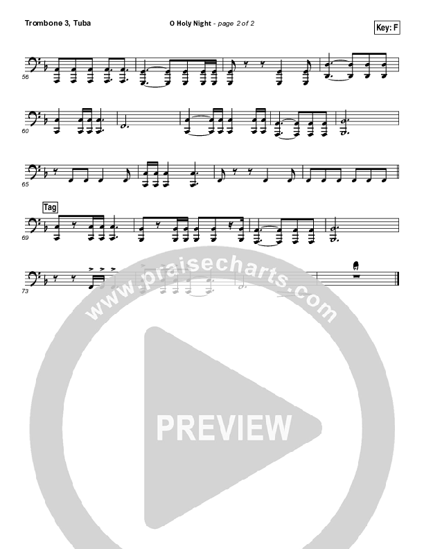 O Holy Night Trombone 3/Tuba (Kim Walker-Smith)