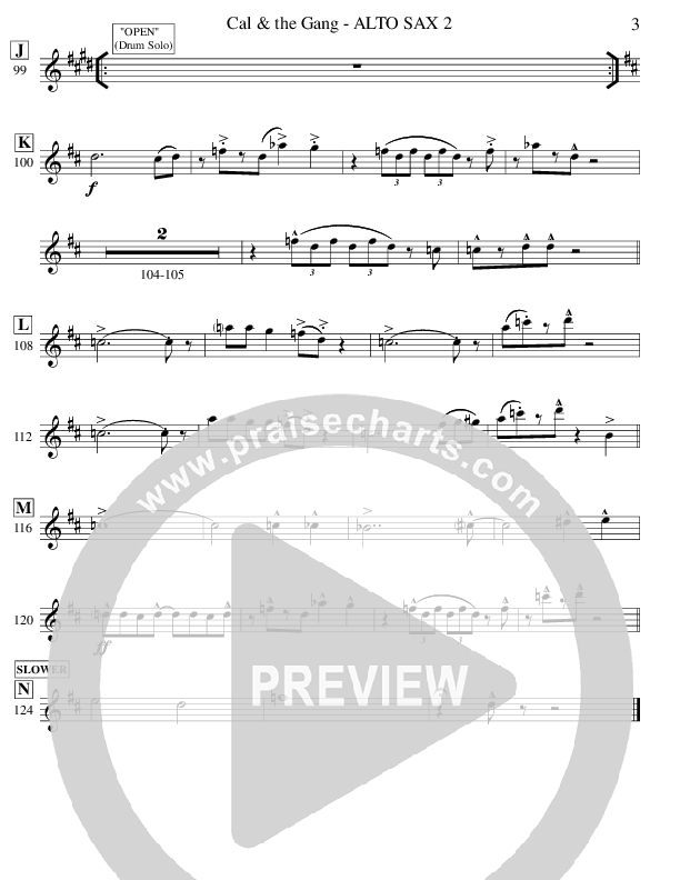 Cal & The Gang (Instrumental) Alto Sax (Ric Flauding)