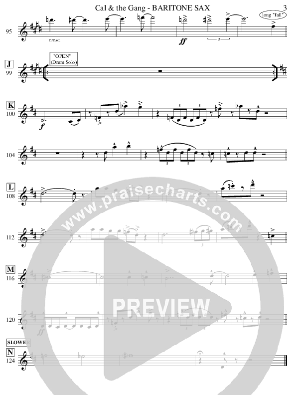 Cal & The Gang (Instrumental) Bari Sax (Ric Flauding)