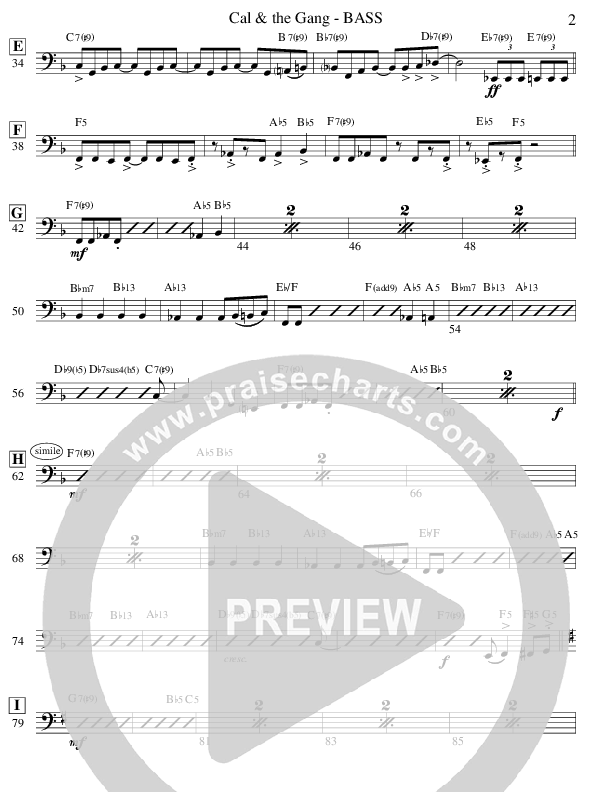 Cal & The Gang (Instrumental) Double Bass (Ric Flauding)