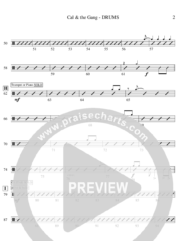 Cal & The Gang (Instrumental) Drum Set (Ric Flauding)