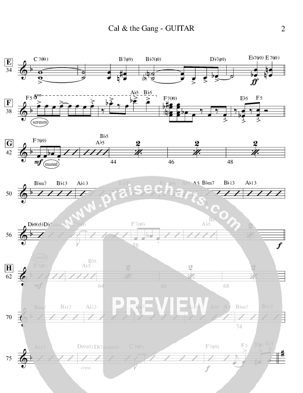 Cal & The Gang (Instrumental) Guitar (Ric Flauding)