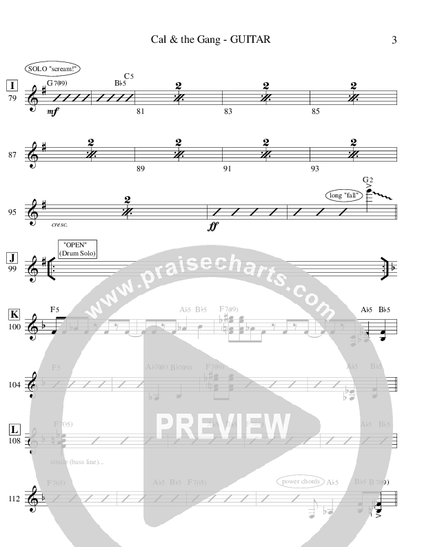 Cal & The Gang (Instrumental) Guitar (Ric Flauding)