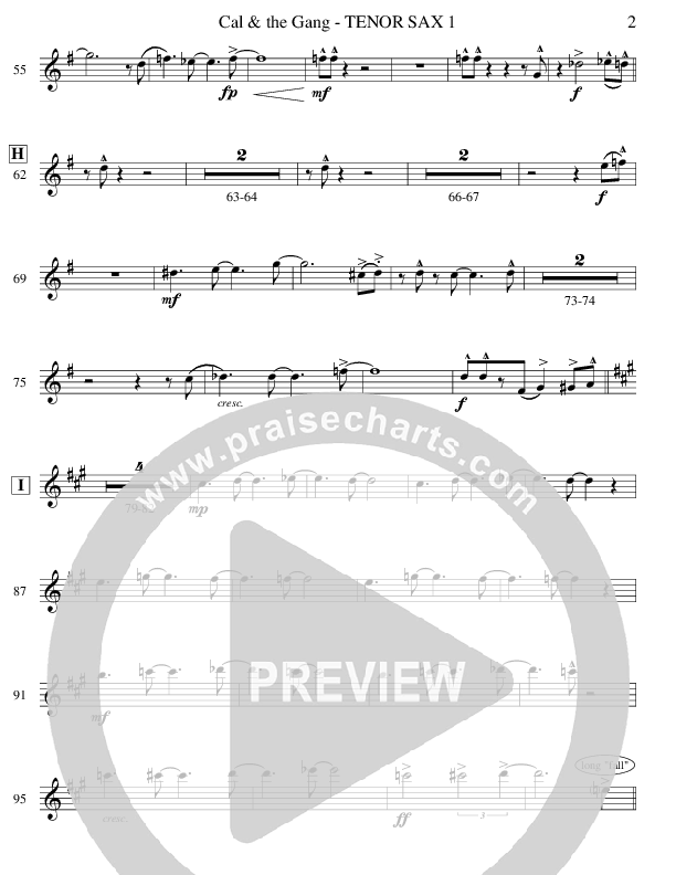 Cal & The Gang (Instrumental) Tenor Sax 1/2 (Ric Flauding)