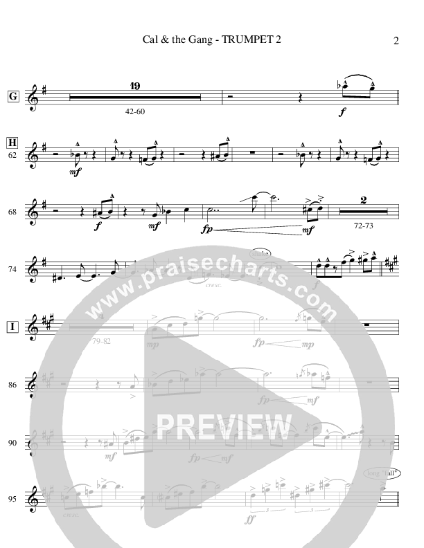 Cal & The Gang (Instrumental) Trumpet 2 (Ric Flauding)