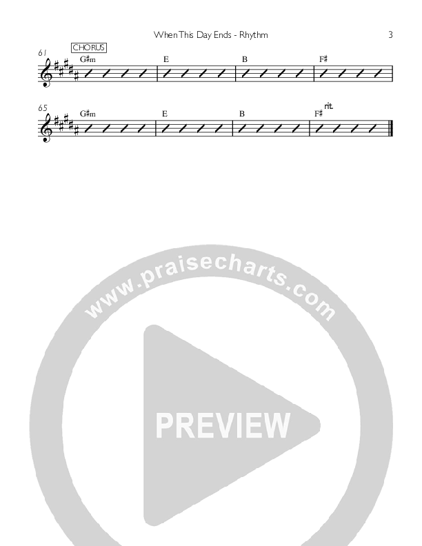 When This Day Ends Rhythm Chart (Saint Lewis)