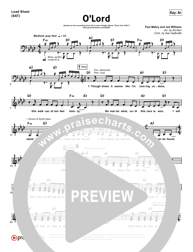 O Lord Lead Sheet Piano Vocal Lauren Daigle Praisecharts Daigle is signed to the centricity music label. o lord lead sheet piano vocal