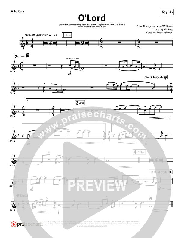 O Lord Wind Pack (Lauren Daigle)