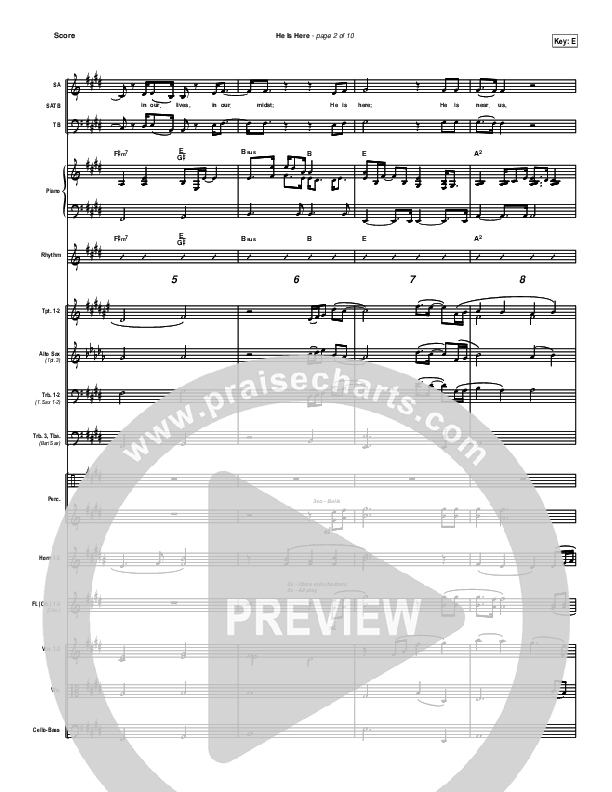 He Is Here Orchestration (Brian Doerksen)
