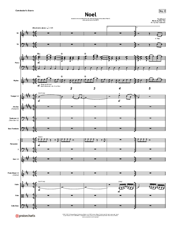Noel Conductor's Score (Hillsong Young & Free)
