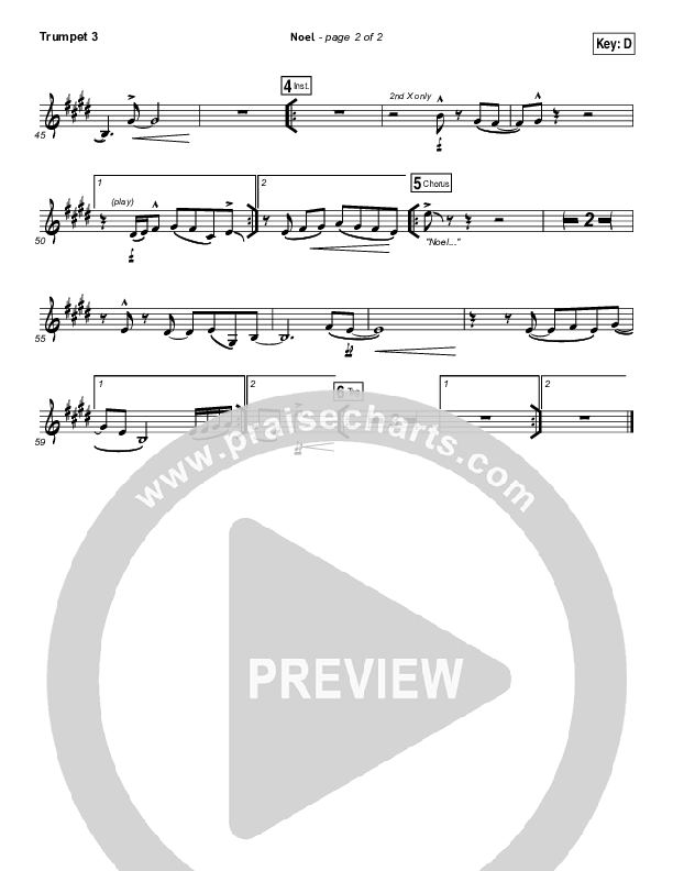 Noel Trumpet 3 (Hillsong Young & Free)