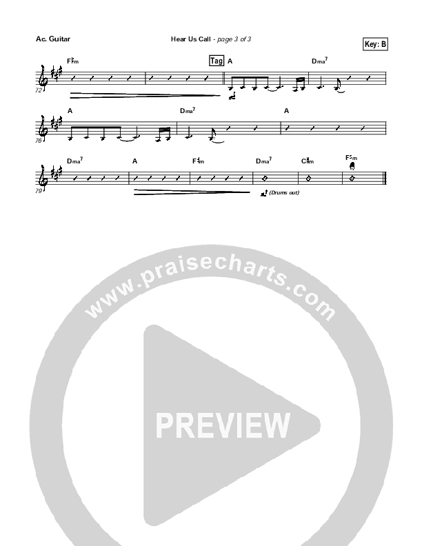 Hear Us Call Acoustic Guitar (Brian Doerksen)