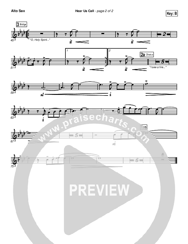 Hear Us Call Alto Sax (Brian Doerksen)