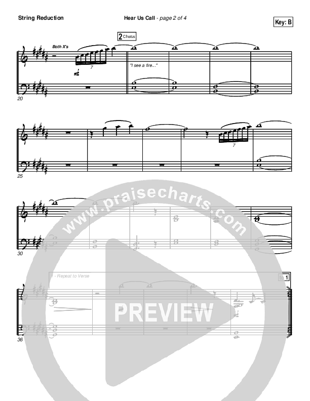 Hear Us Call String Pack (Brian Doerksen)