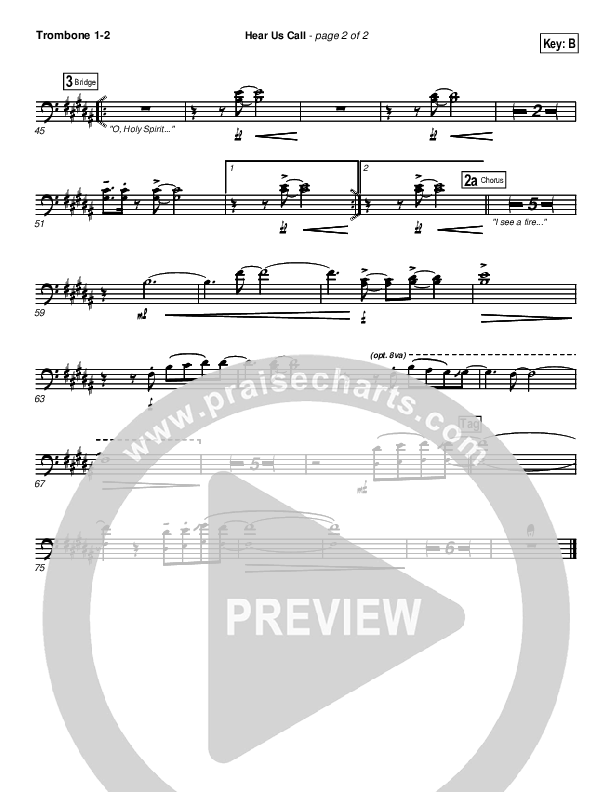 Hear Us Call Trombone 1/2 (Brian Doerksen)