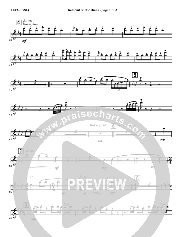 The Spirit Of Christmas (Instrumental) Flute (Michael W. Smith)