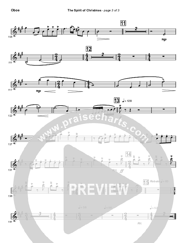 The Spirit Of Christmas (Instrumental) Oboe (Michael W. Smith)