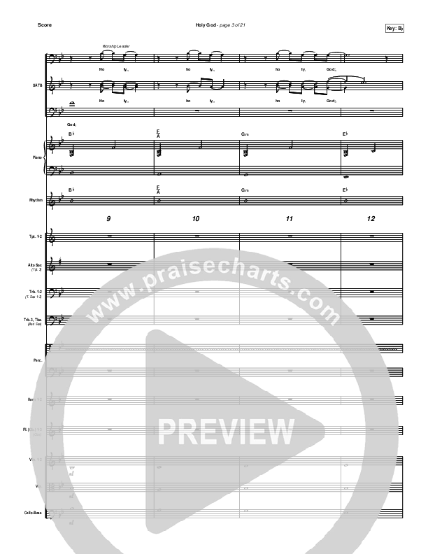 Holy God Conductor's Score (Brian Doerksen)