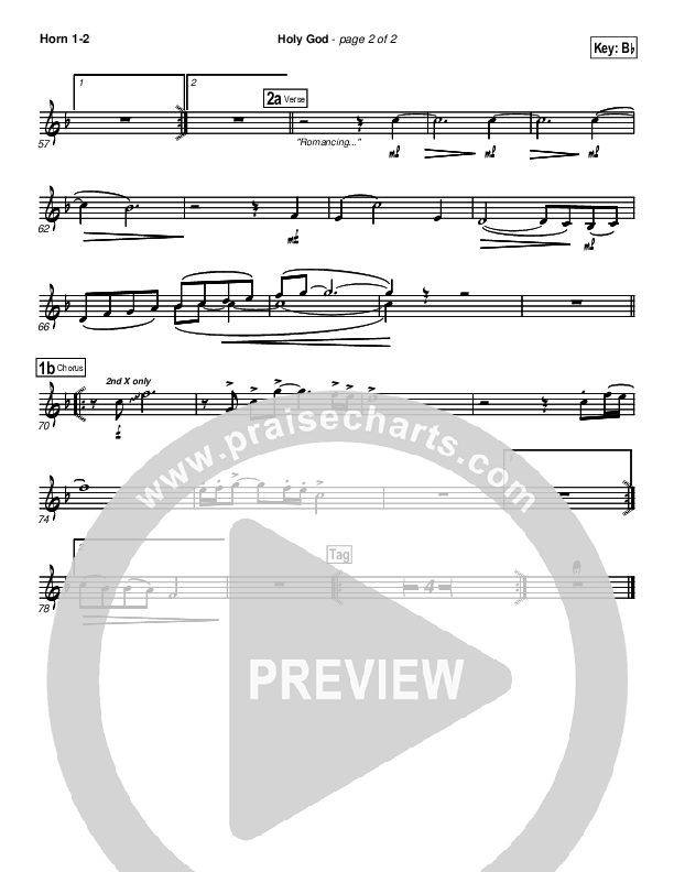 Holy God French Horn 1/2 (Brian Doerksen)