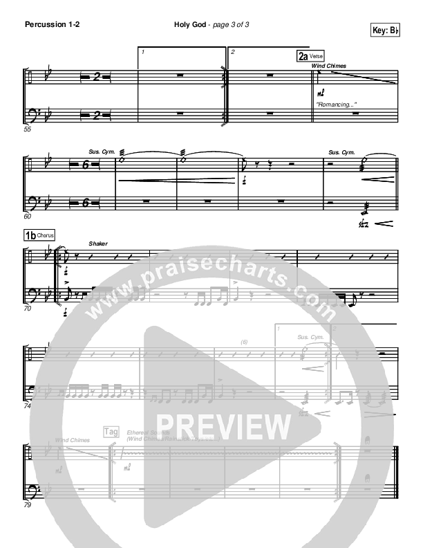 Holy God Percussion 1/2 (Brian Doerksen)