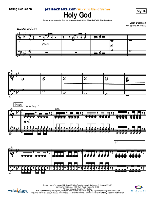 Holy God Synth Strings (Brian Doerksen)