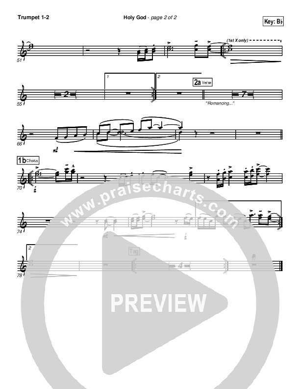 Holy God Trumpet 1,2 (Brian Doerksen)
