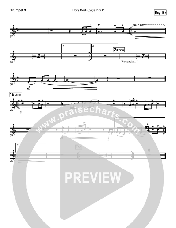 Holy God Trumpet 3 (Brian Doerksen)