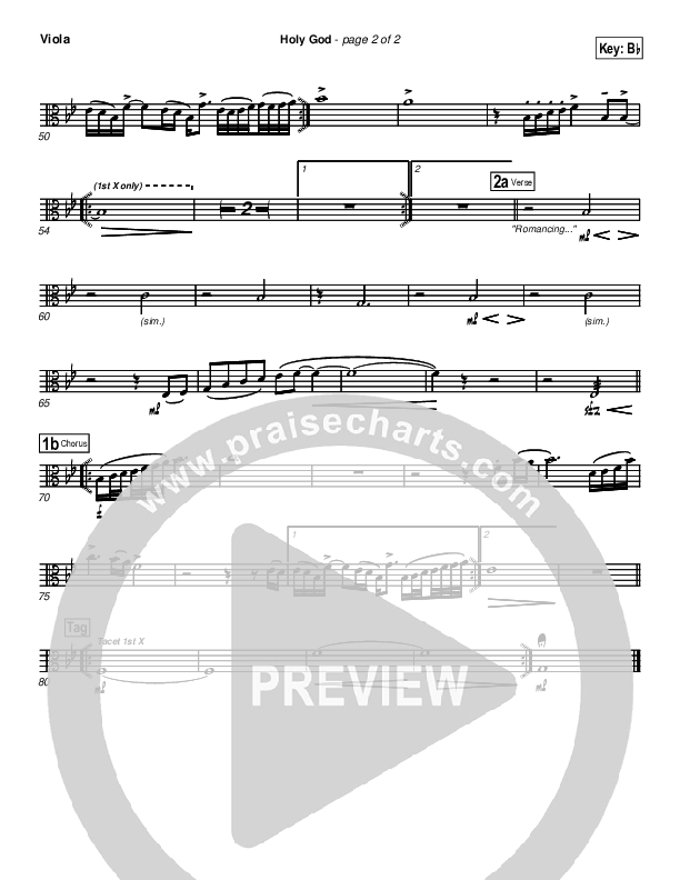 Holy God Viola (Brian Doerksen)