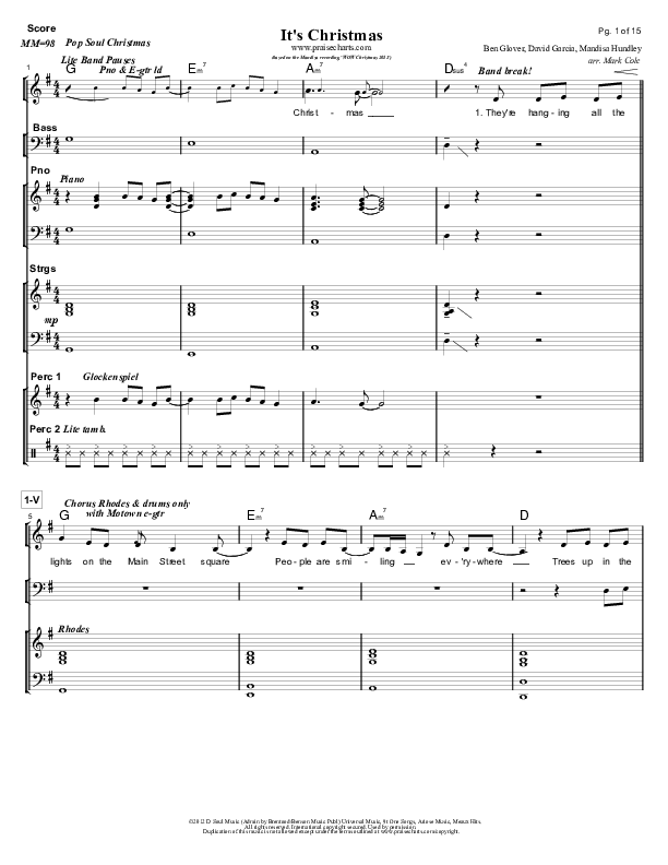 It's Christmas Orchestration (Mandisa)