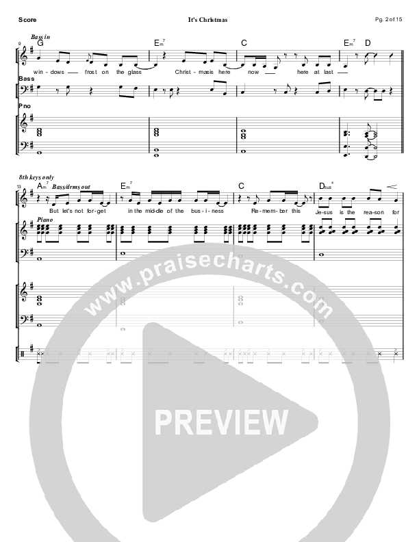 It's Christmas Conductor's Score (Mandisa)