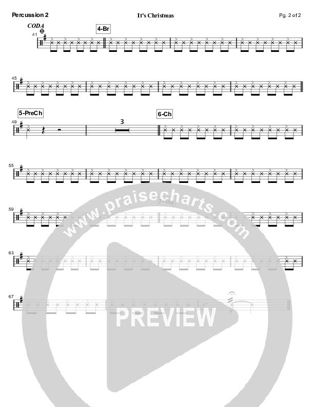 It's Christmas Percussion 1/2 (Mandisa)