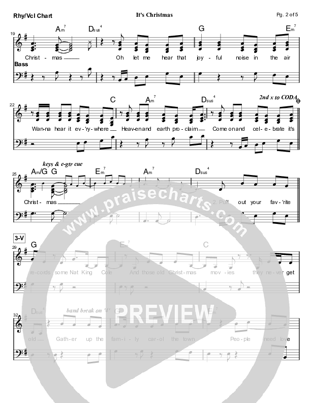 It's Christmas Rhythm/Vocal (Mandisa)