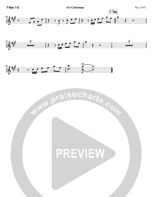 It's Christmas Tenor Sax 2 (Mandisa)