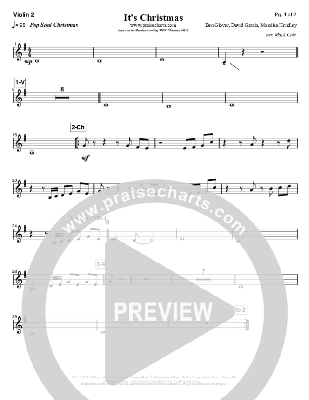 It's Christmas Violin 2 (Mandisa)