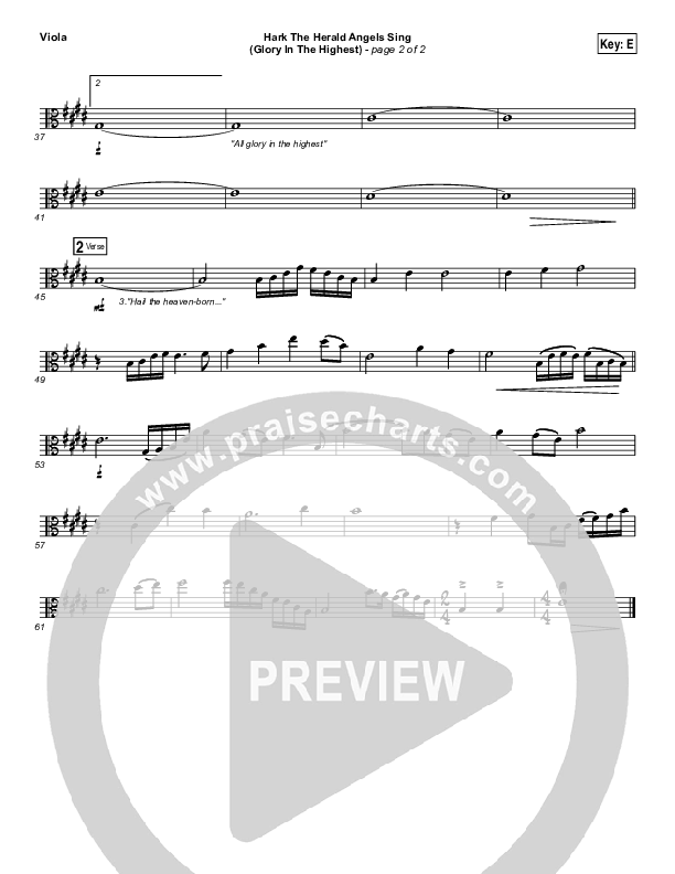 Hark The Herald Angels Sing (Glory In The Highest) Viola (Rend Collective)