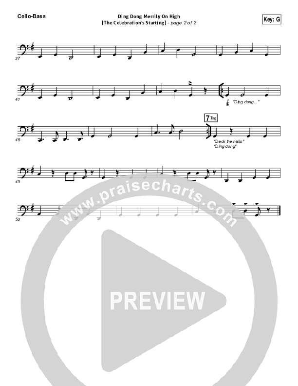 Ding Dong Merrily On High Cello/Bass (Rend Collective)