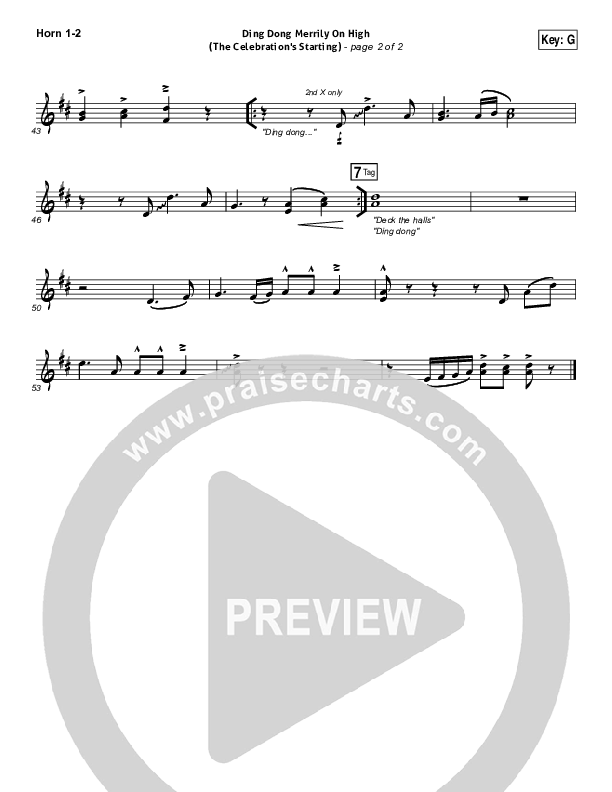 Ding Dong Merrily On High Brass Pack (Rend Collective)