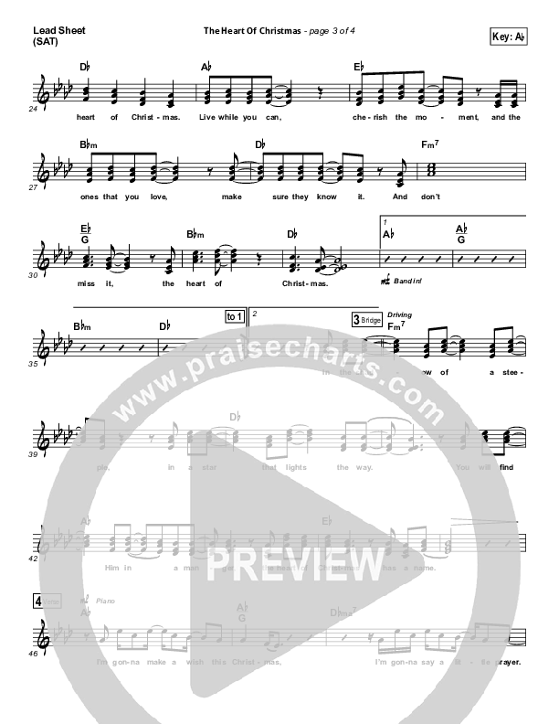 The Heart Of Christmas Lead (SAT) (Matthew West)