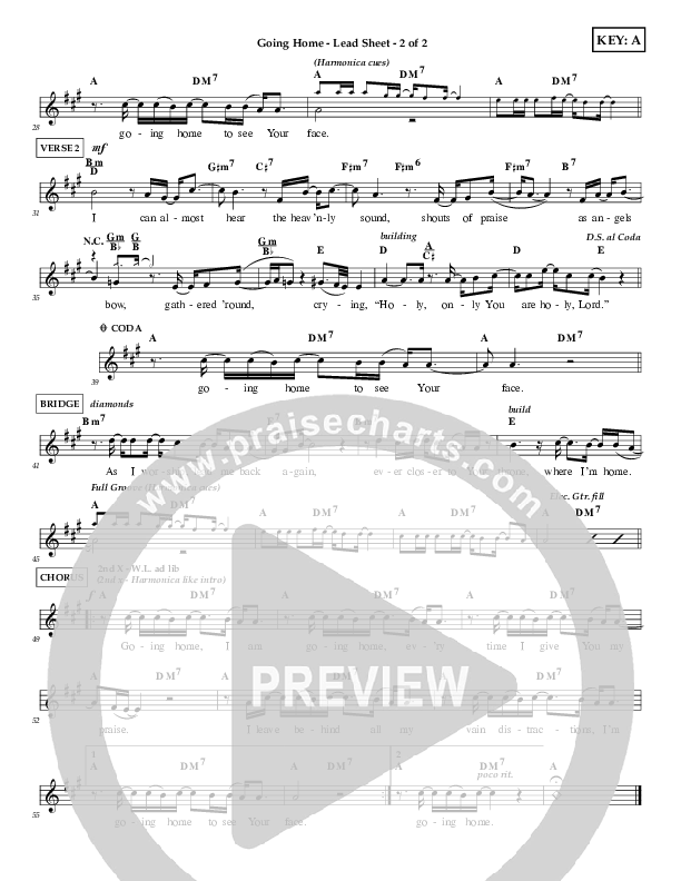 Going Home Lead & Piano (Tommy Walker)