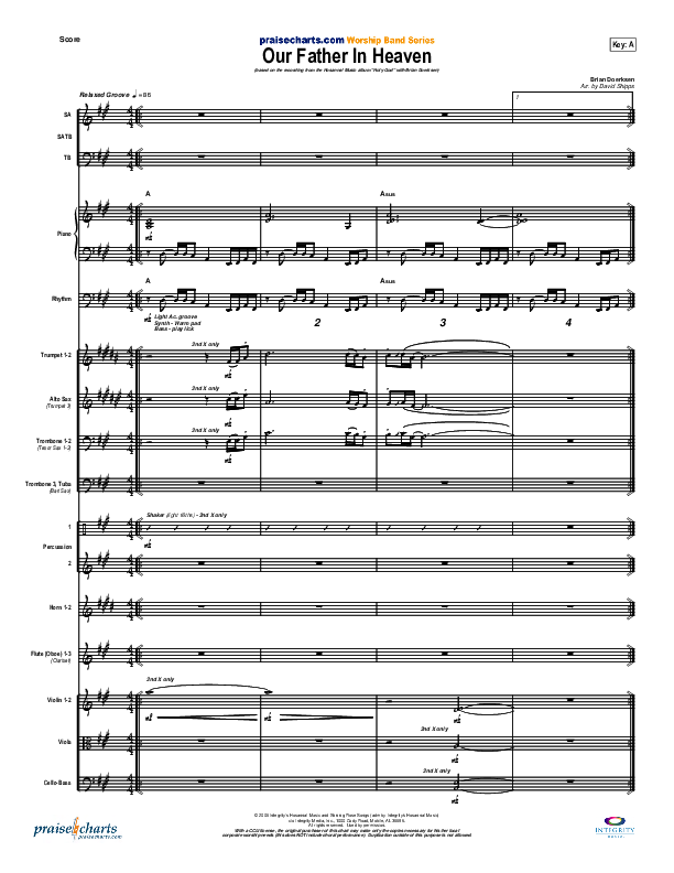 Our Father In Heaven Conductor's Score (Brian Doerksen)