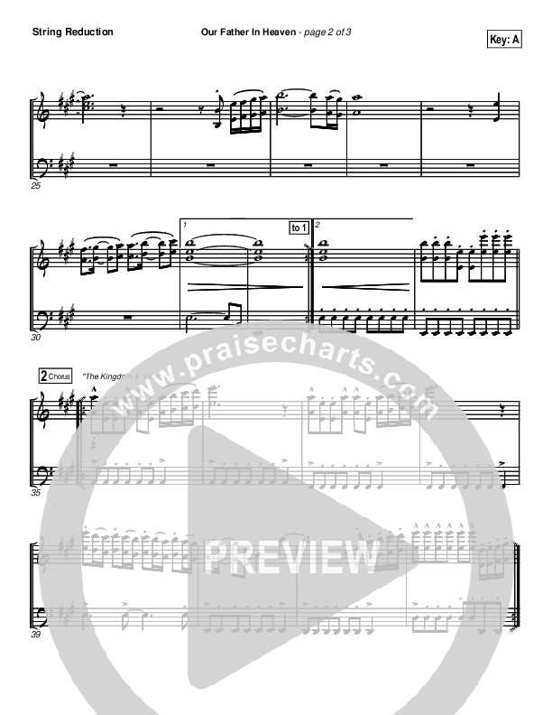 Our Father In Heaven Synth Strings (Brian Doerksen)